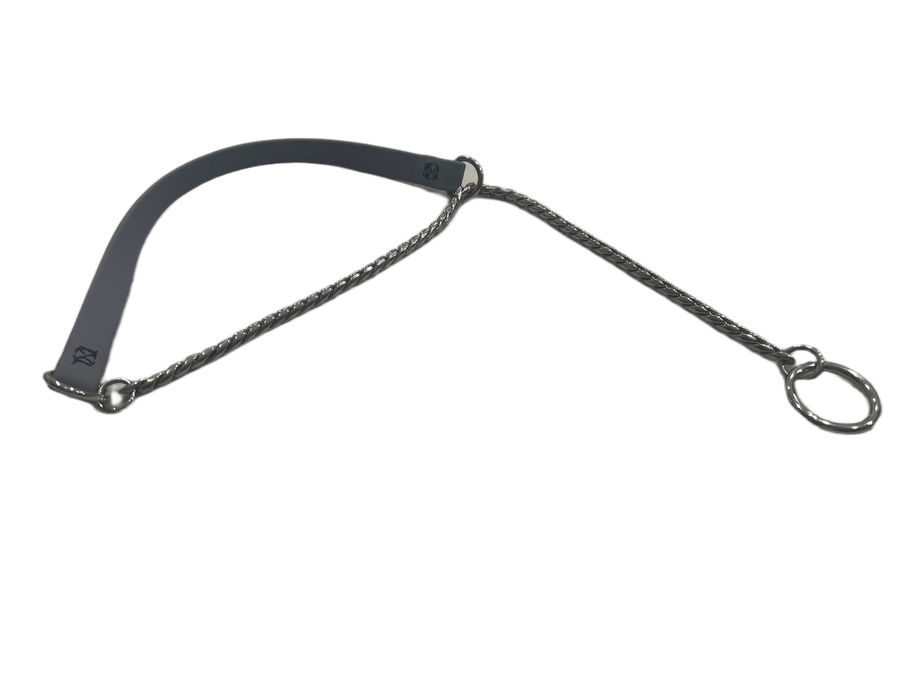 Biothane & Chain Combo Alternative Show Collar - Gentle No-Pull Collar