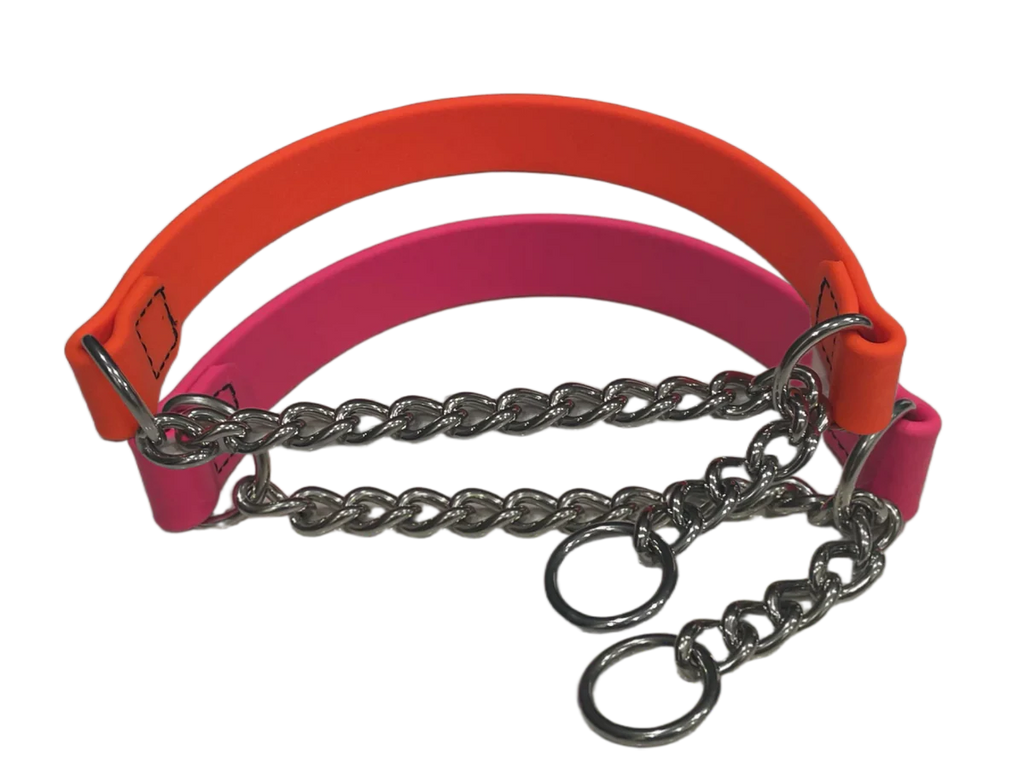 joel silvermans patented biothane alternative training collar for all sizes of dogs including small dogs